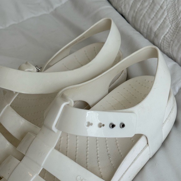 CROCS Kids Cream Sandals - Picture 2 of 3